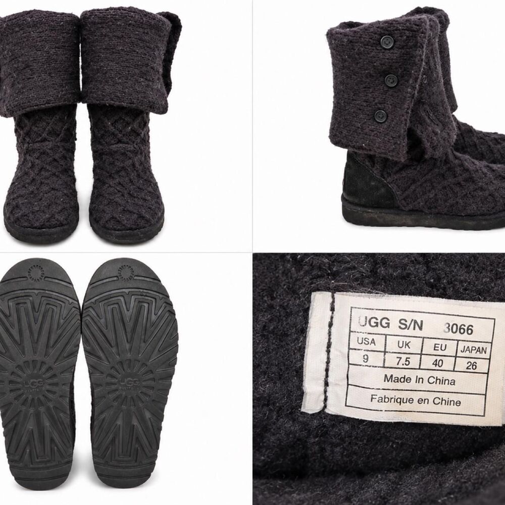Ugg Women's Black and Grey Boots